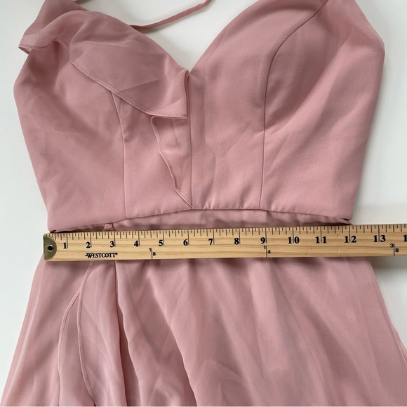 Renz Bridal Women's Dusty Pink Ruffle Formal Maxi Length Dress Size XS, NWT! - Picture 9 of 9